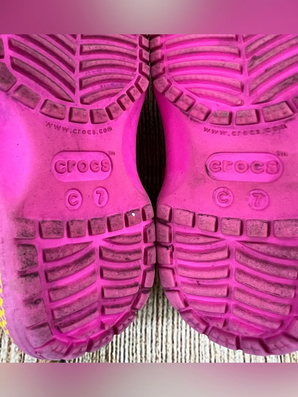 Crocs Classic Pink Tie Dye Slip On Clogs Children’s Kids Size 7